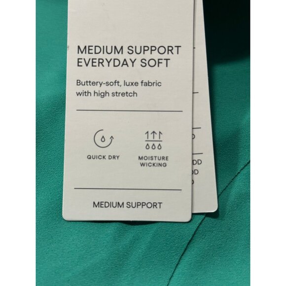 XS - Womens Everyday Soft Medium Support Longline Sports Bra - AIM - Green - Picture 5 of 10